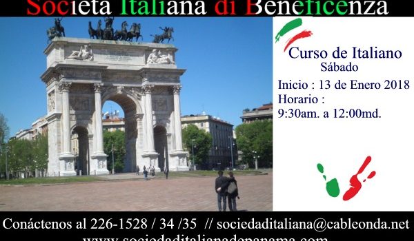 Curso de Italiano Sabatino 2018 Curso de Italiano Sabatino 2018