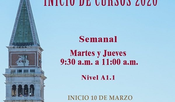Inicio de Cursos 2020 Inicio de Cursos 2020