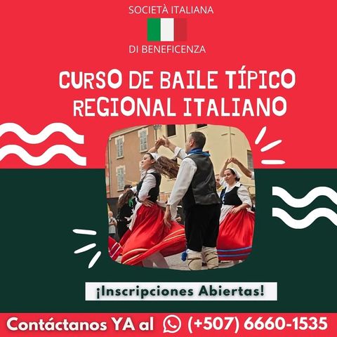 Curso de baile típico italiano