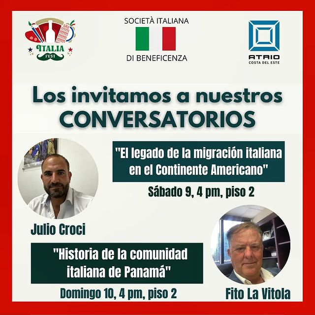 Conversatorio sobre la comunidad Italiana.