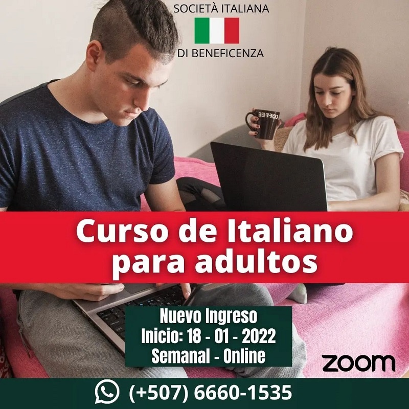 Curso de italiano para adultos