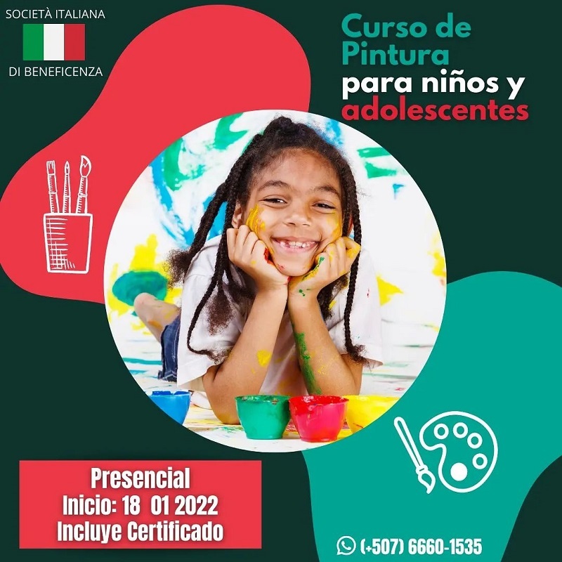 Curso de pintura para niños y adolescentes