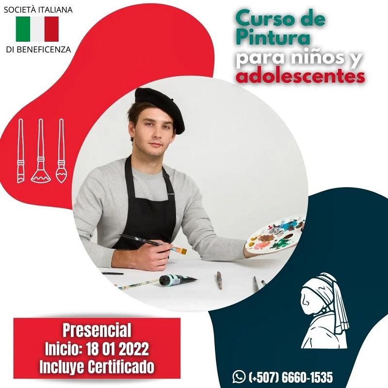 Curso de pintura para niños y adolescentes