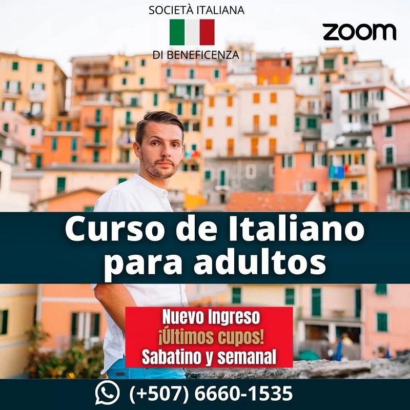 Curso de italiano para adultos.